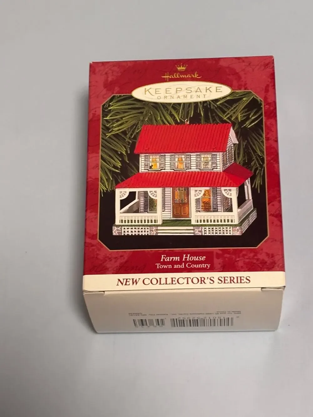 Farm House Town and Country Hallmark New Collector Series #1 Pressed Tin 1999